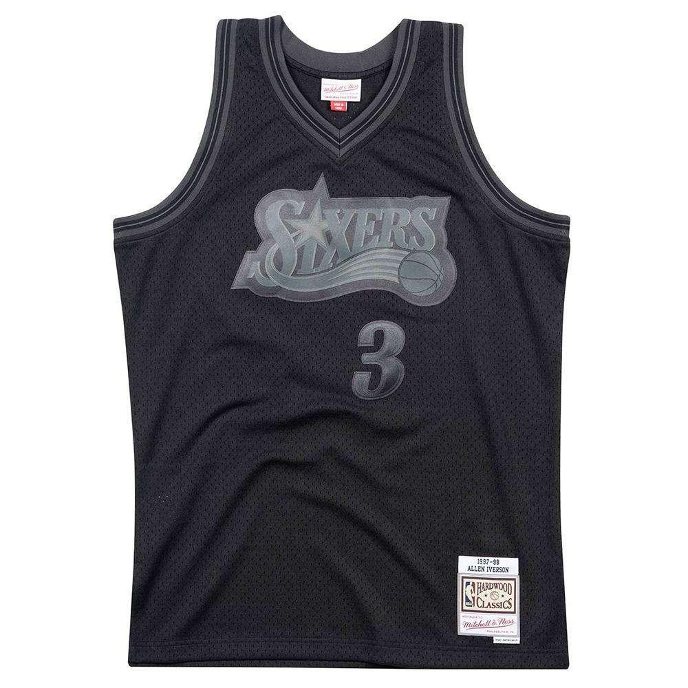 Allen Iverson Philadelphia 76ers Mitchell & Ness NBA Tonal Black Swingman Jersey