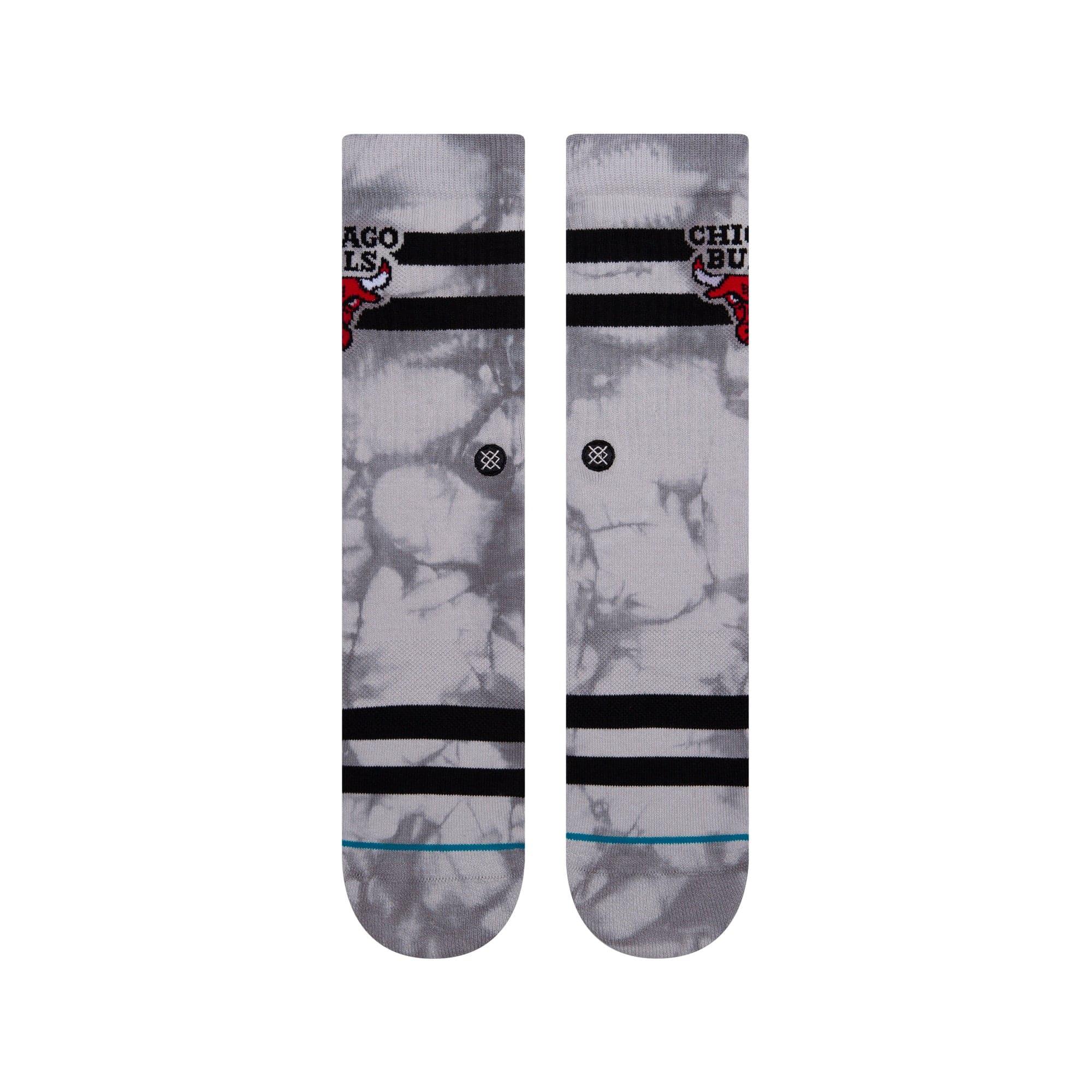 Chicago Bulls Stance NBA Team Dyed Crew Socks - Grey