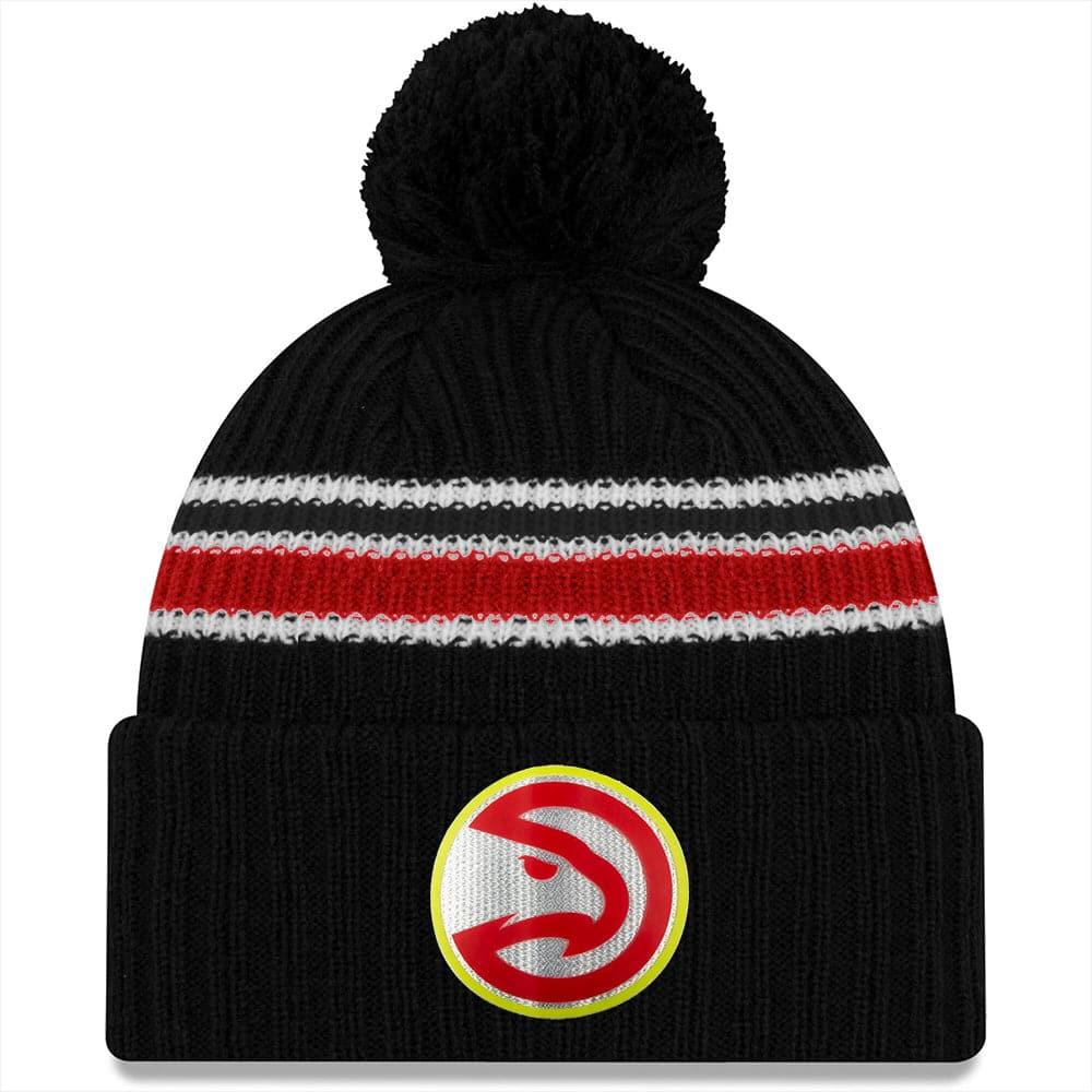Atlanta Hawks New Era NBA 2020 Back Half Knit Beanie - Black