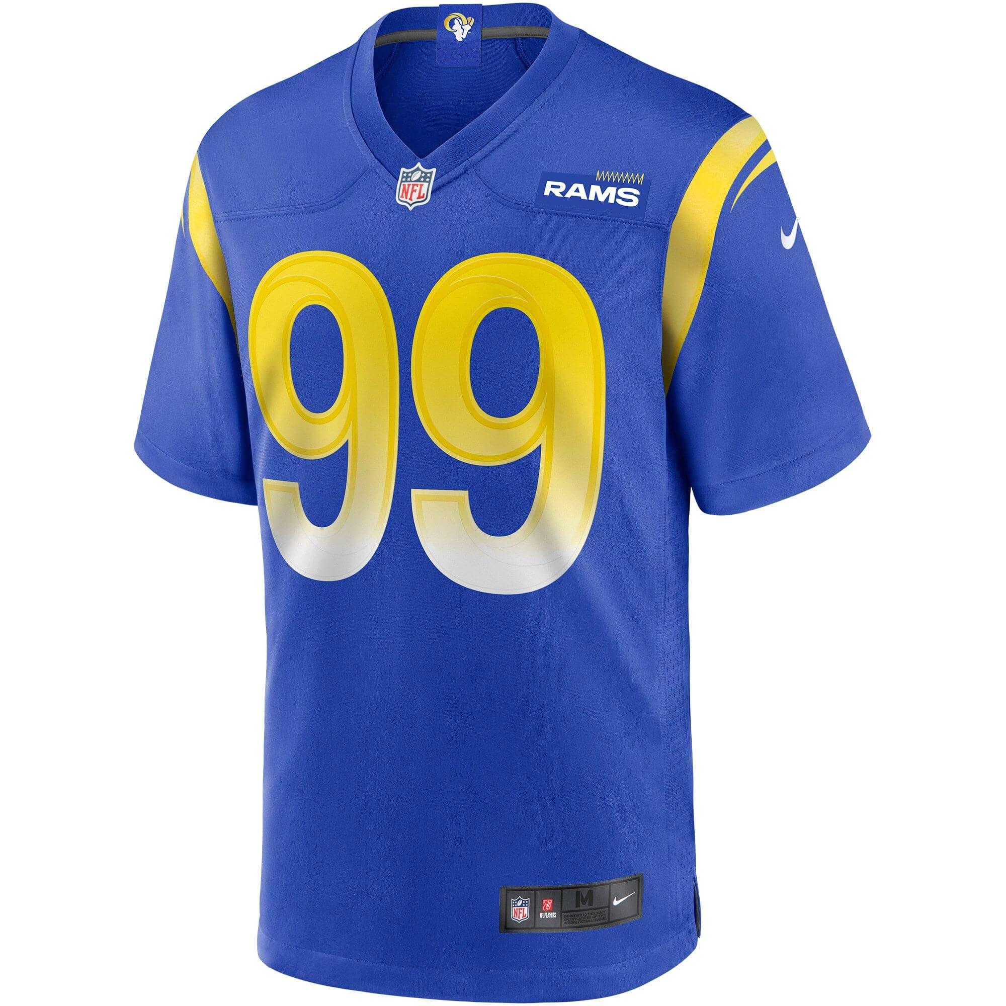 Nike Jerseys Aaron Donald Los Angeles Rams Nike NFL Game Jersey - Blue