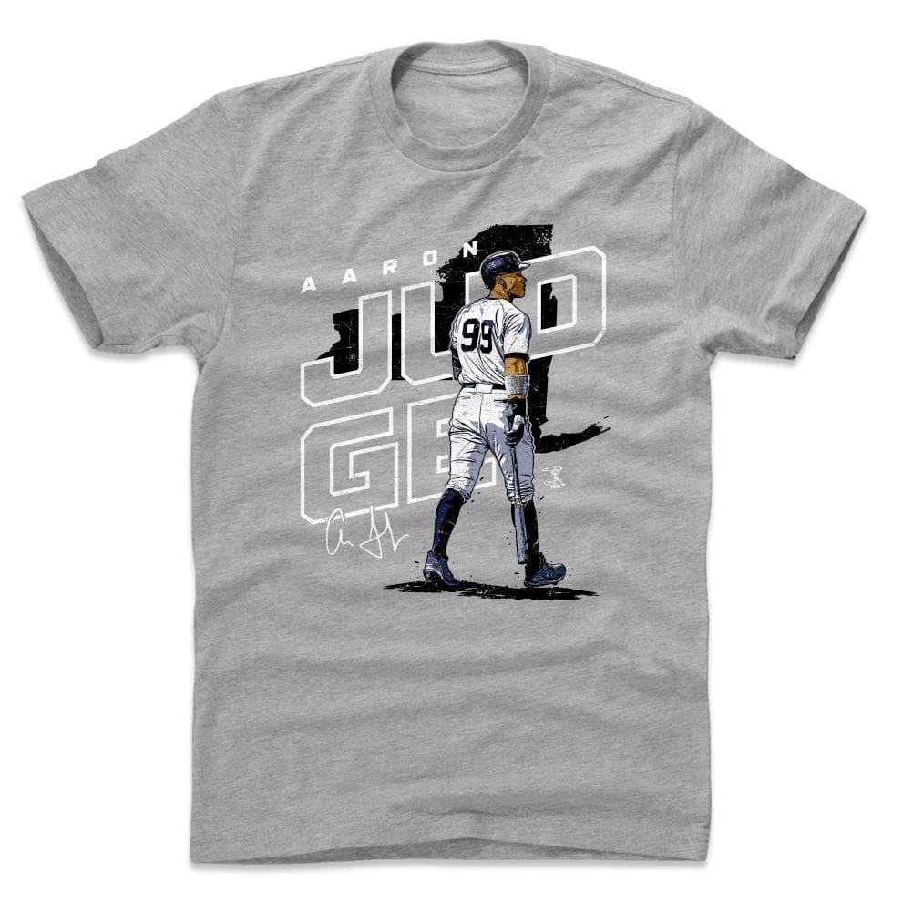 500 Level T-Shirts Aaron Judge New York Yankees 500 Level MLB Map T-Shirt - Grey