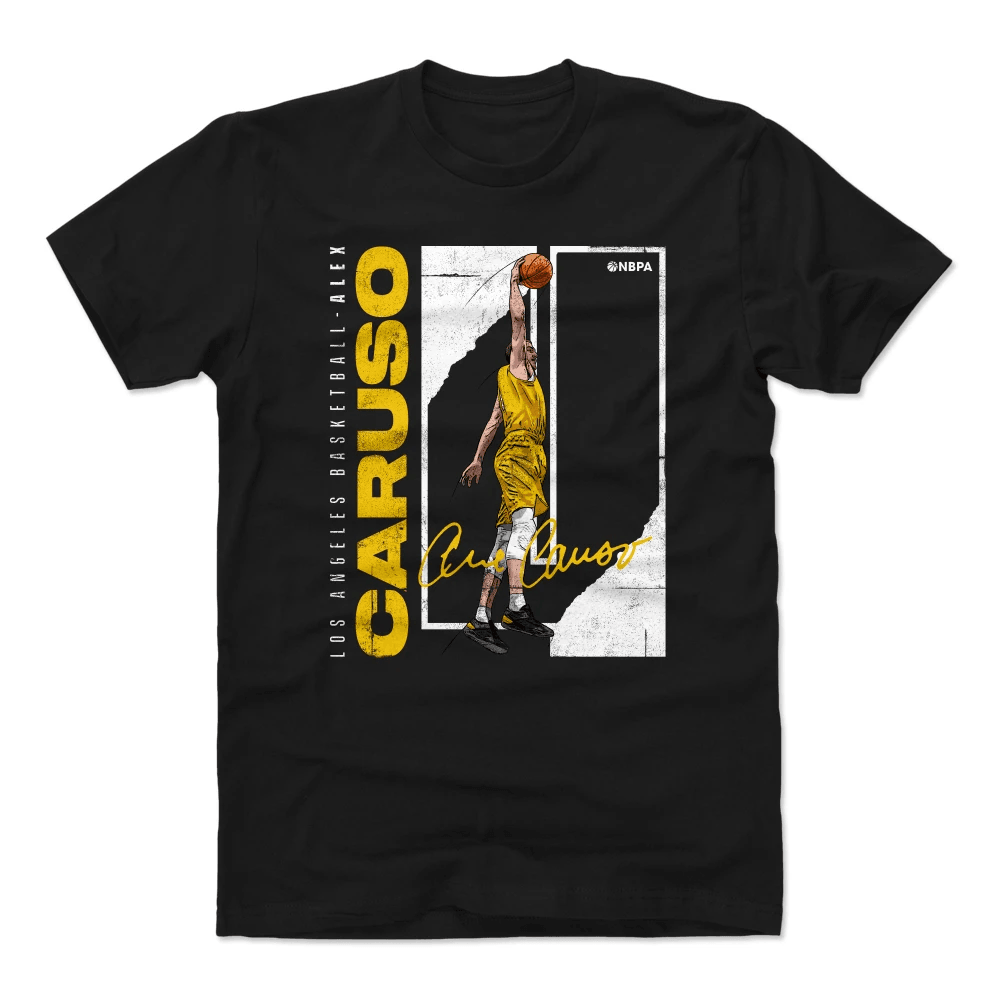 500 Level T-Shirts Alex Caruso Los Angeles Lakers 500 Level NBA Stretch T-Shirt - Black