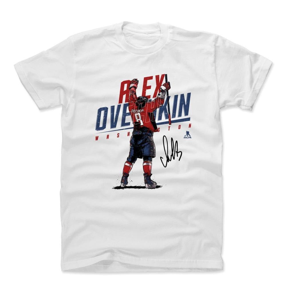 500 Level T-Shirts Alex Ovechkin Washington Capitals 500 Level NHL Celebration 2 T-Shirt - White