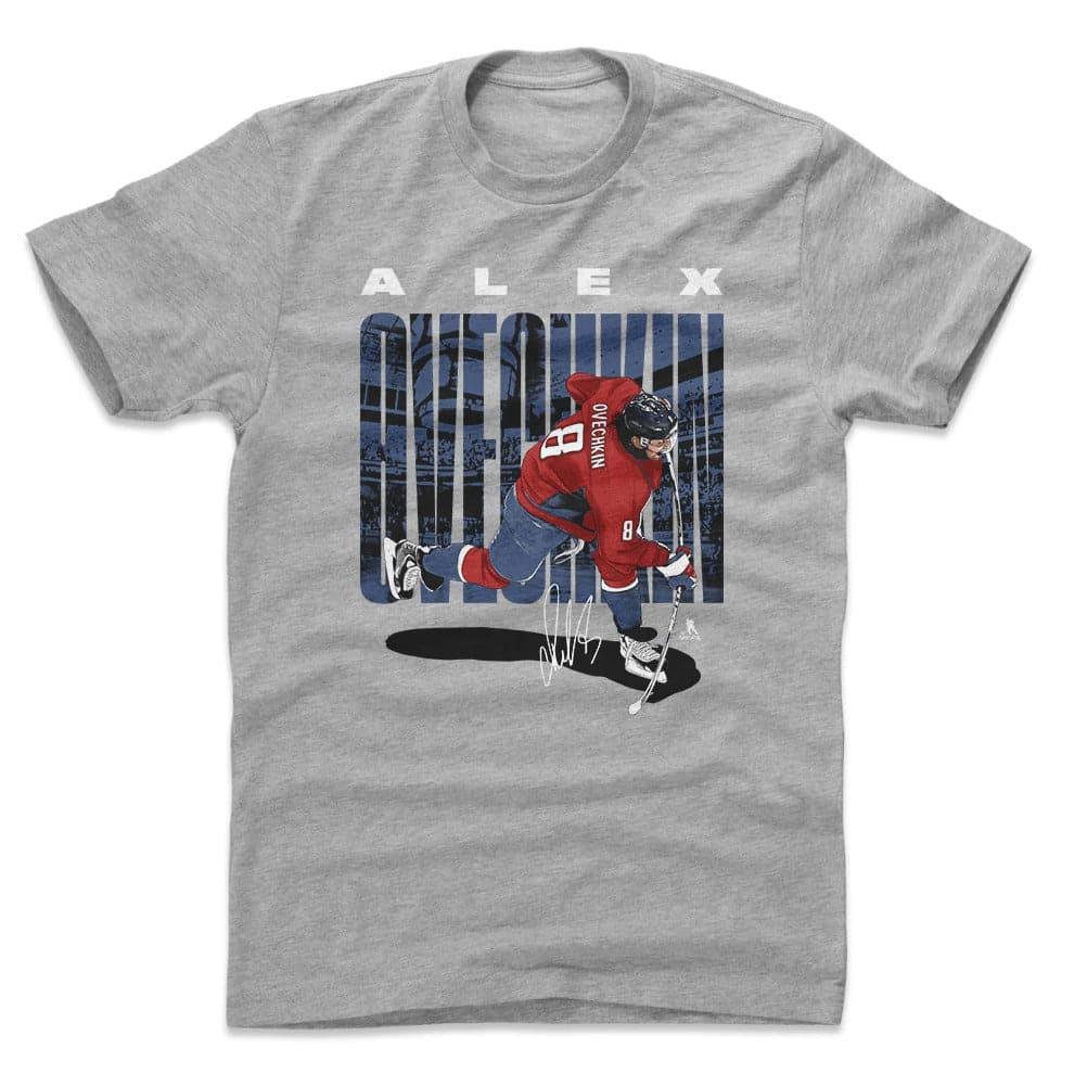 500 Level T-Shirts Alex Ovechkin Washington Capitals 500 Level NHL Slap T-Shirt - Gray