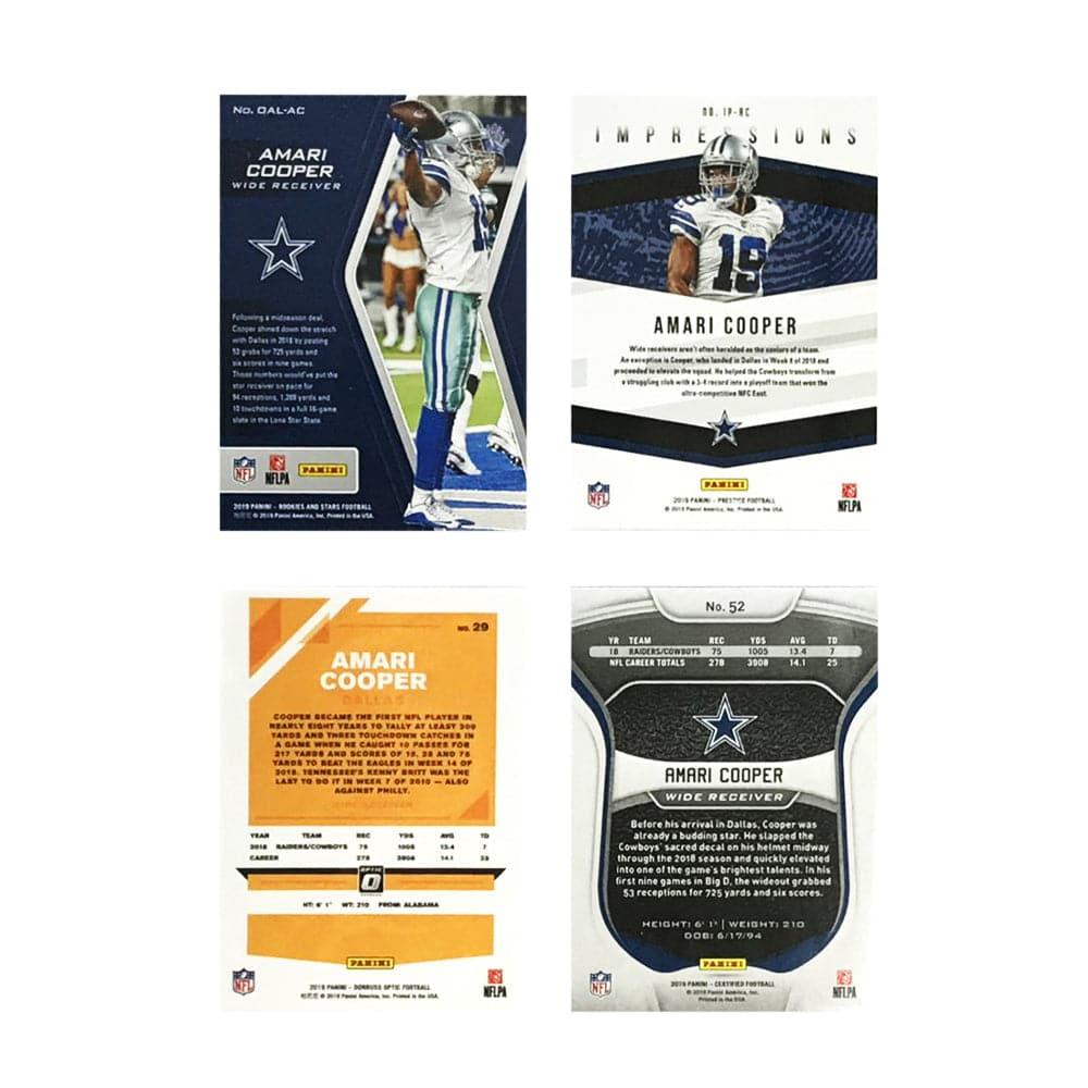 Panini Cards Amari Cooper Dallas Cowboys Panini NFL 4 Card Set