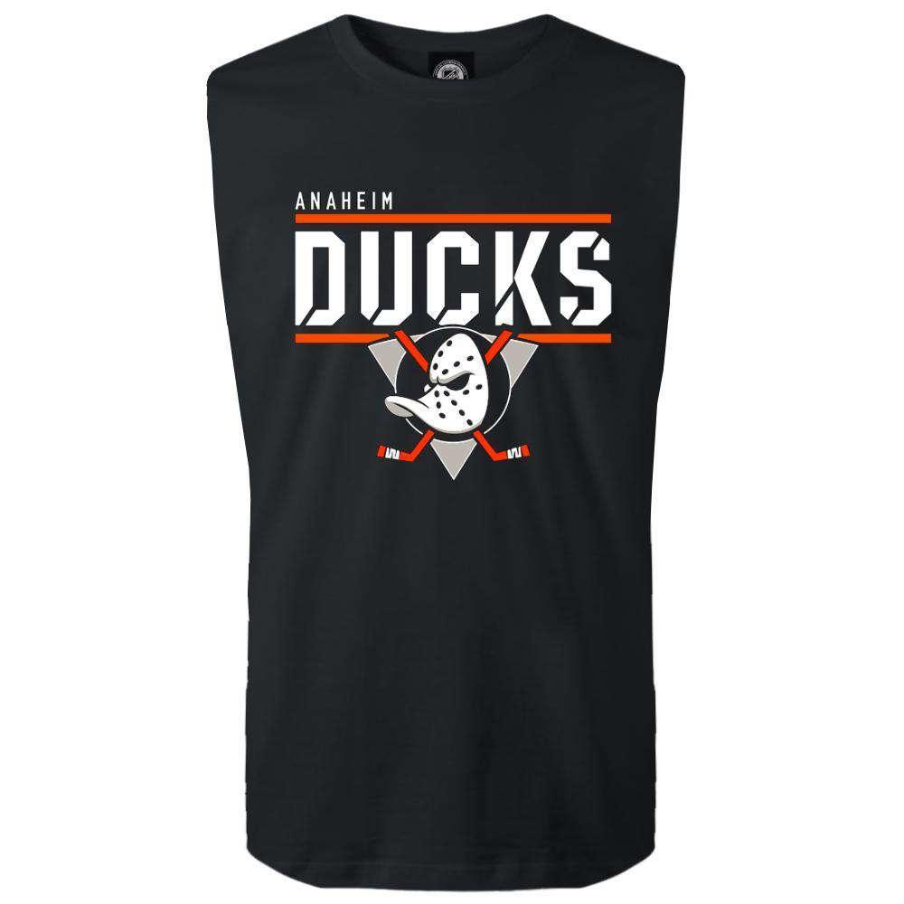 Majestic Athletic T-Shirts Anaheim Ducks Majestic NHL Team Flex Sleeveless Muscle T-Shirt - Black