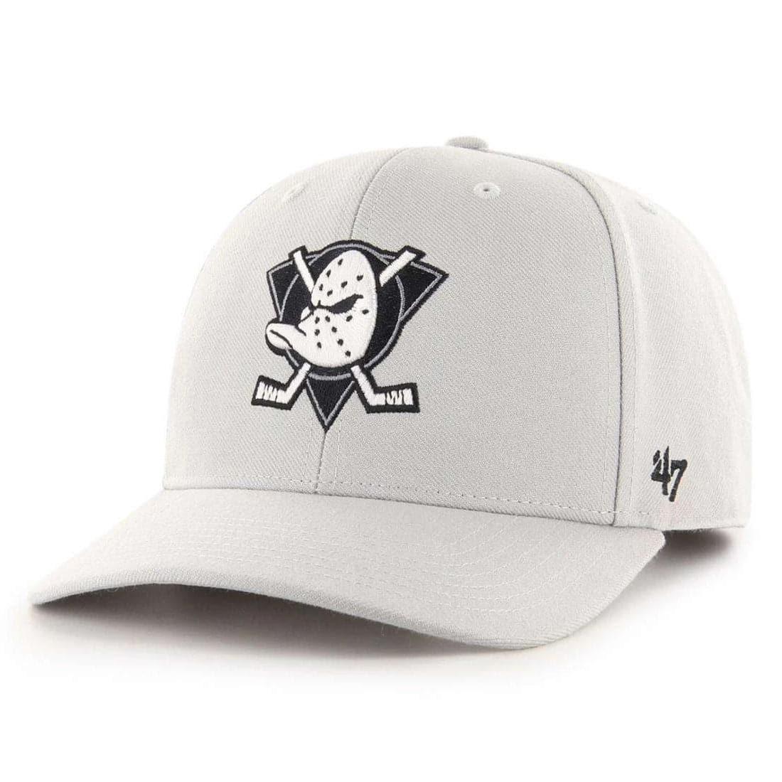 47 Brand Caps Anaheim Mighty Ducks '47 NHL Audible DP Pre-Curved Snapback Hat - Grey