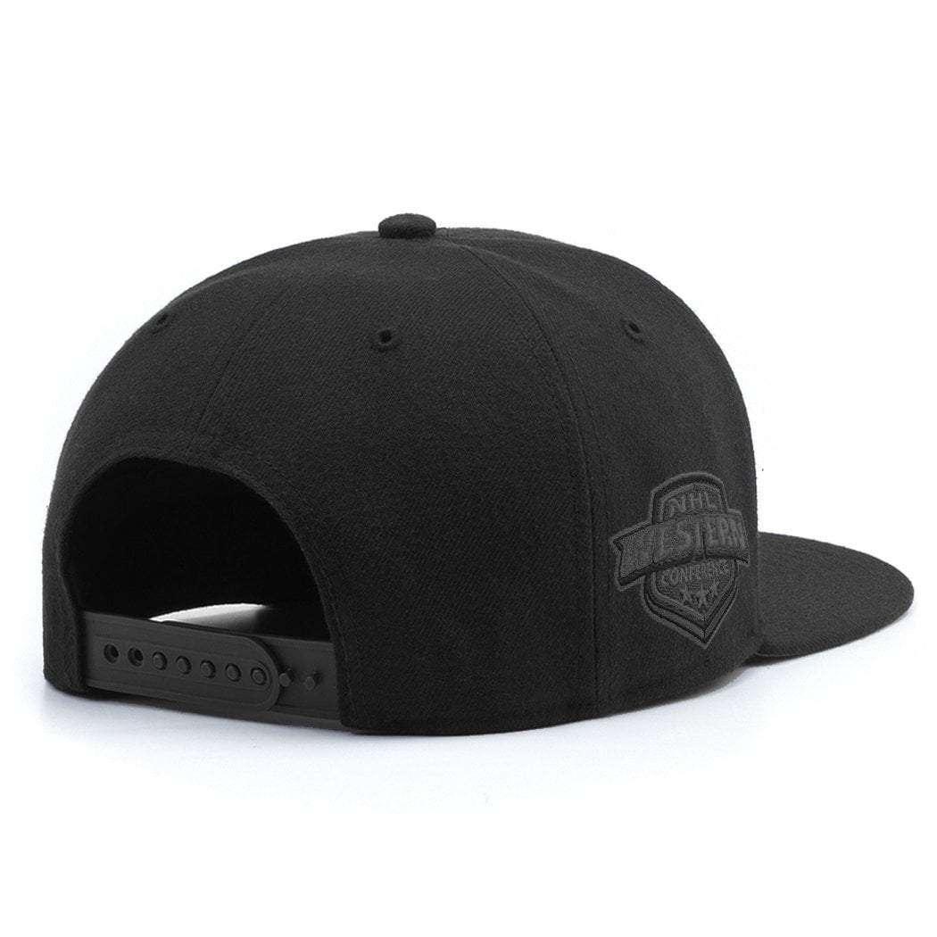 47 Brand Caps Anaheim Mighty Ducks '47 NHL Black On Black Captain Snapback Hat