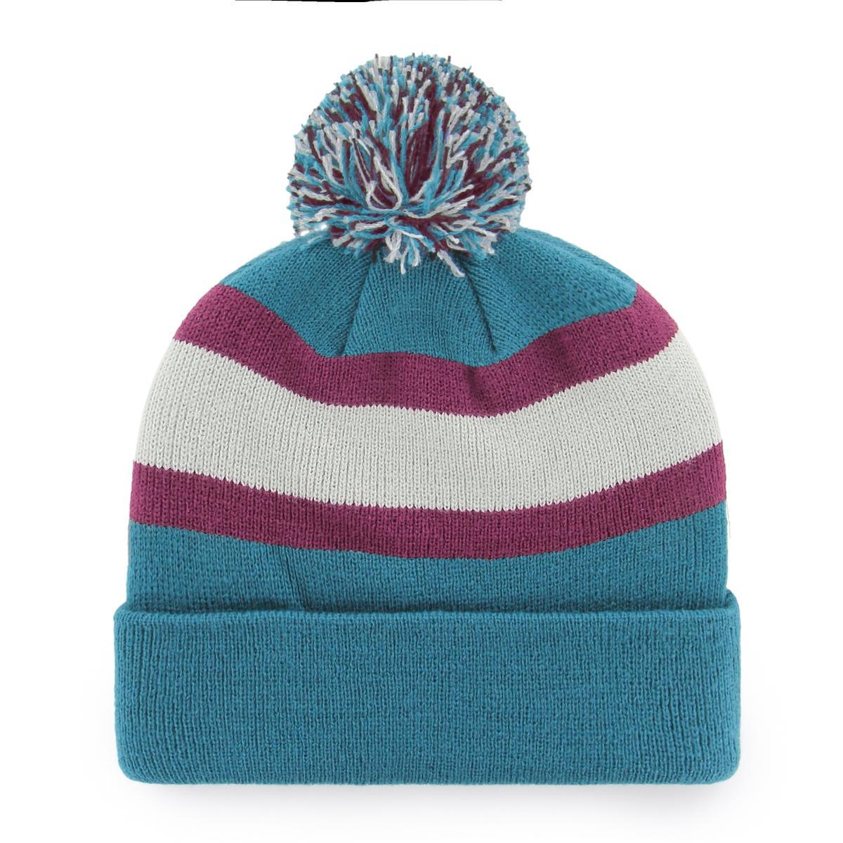 47 Brand Beanies Anaheim Mighty Ducks '47 NHL Breakaway Pom Knit Beanie - Teal