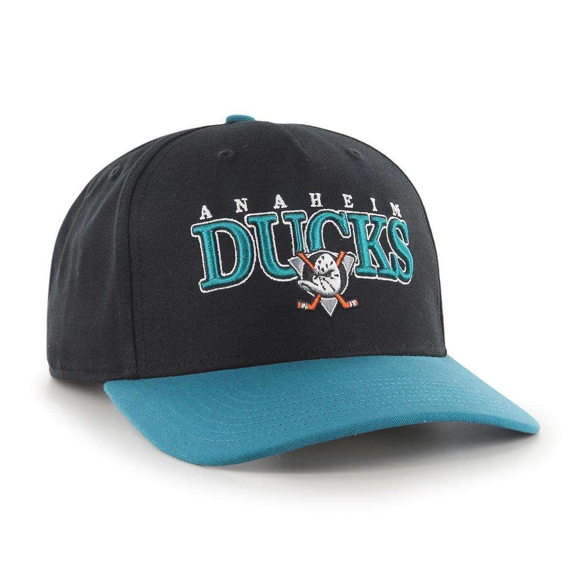 47 Brand Caps Anaheim Mighty Ducks ‘47 NHL Gojo MVP DP Pre-Curved Snapback Hat - Black