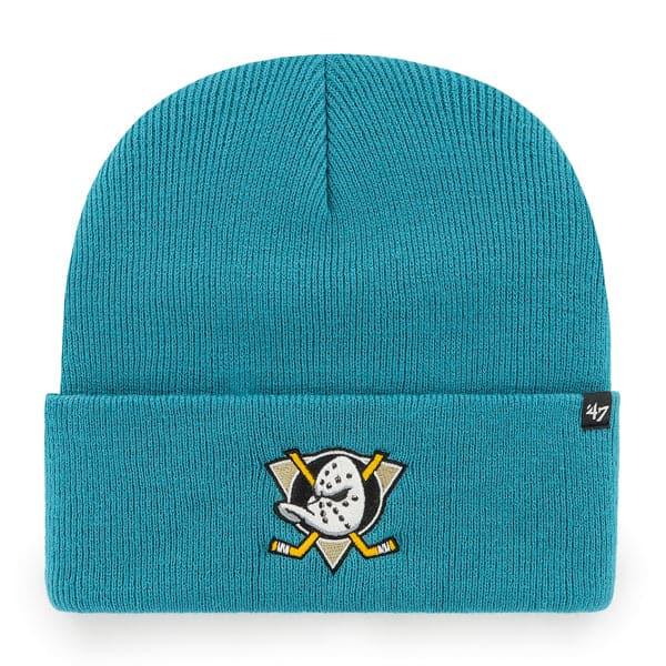 47 Brand Beanies Anaheim Mighty Ducks '47 NHL Haymaker Cuff Knit Beanie - Teal