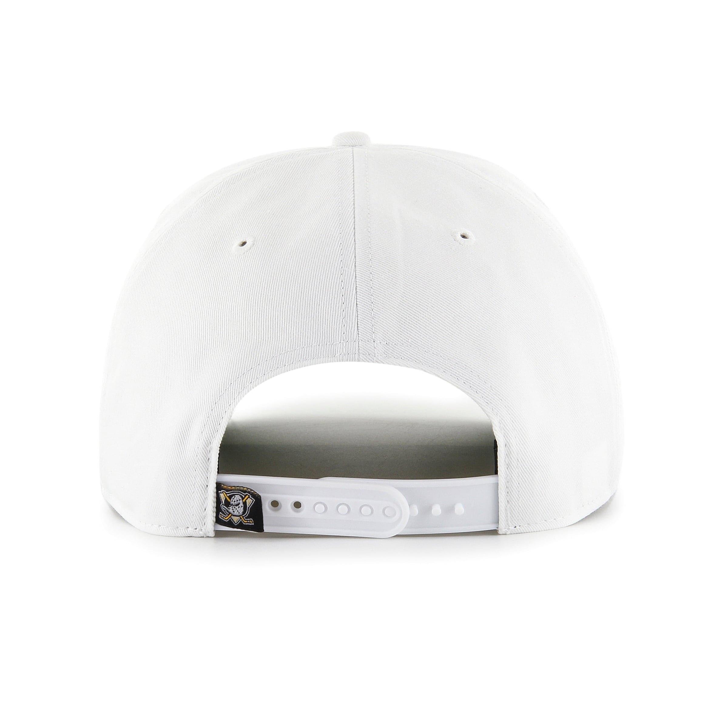 47 Brand Caps Anaheim Mighty Ducks ‘47 NHL Script Nantasket Pre-Curved Snapback Hat - White