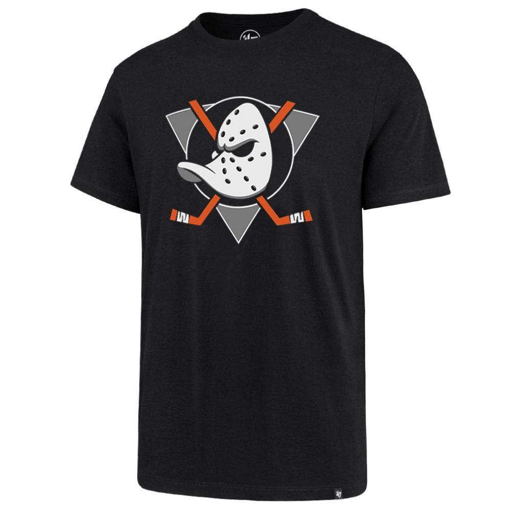 47 Brand T-Shirts Anaheim Mighty Ducks '47 NHL Splitter Logo T-Shirt - Black