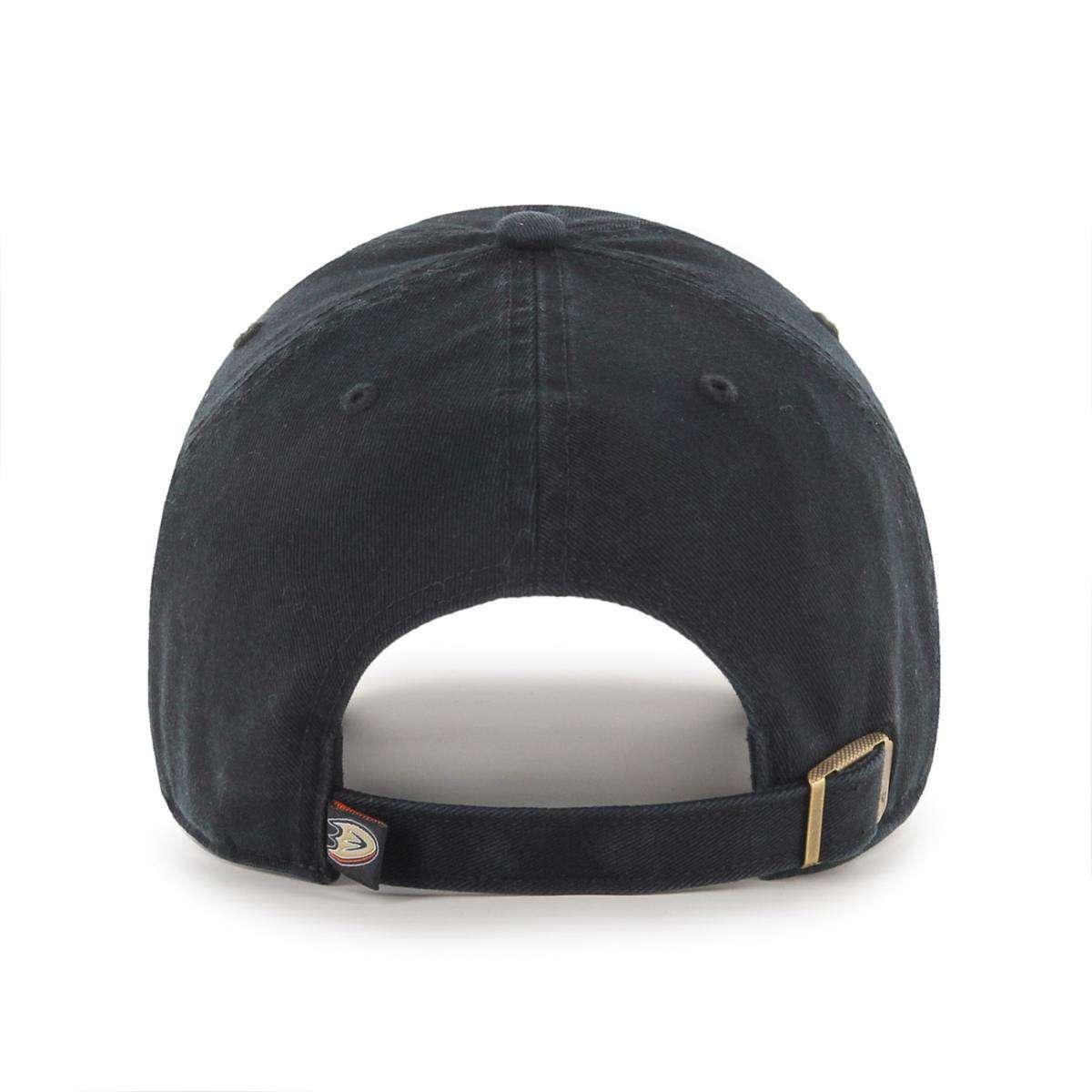 47 Brand Caps Anaheim Mighty Ducks '47 NHL Team Clean Up Adjustable Curve Hat - Black