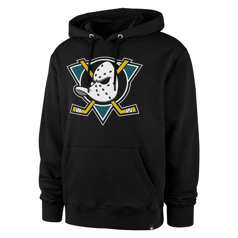 47 Brand Jumpers Anaheim Mighty Ducks '47 NHL Team Logo Hoodie Jumper - Black