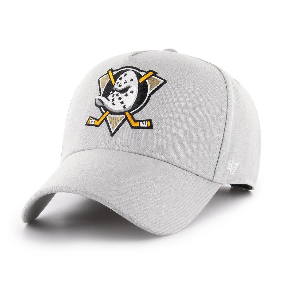 47 Brand Caps Anaheim Mighty Ducks ‘47 NHL Team MVP DT Curve Snapback Hat - Grey