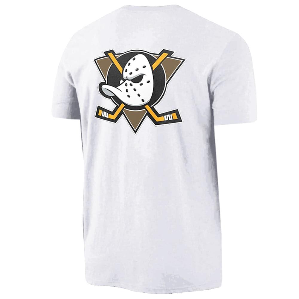 Majestic Athletic T-Shirts Anaheim Mighty Ducks Majestic NHL Jeaner T-Shirt - White