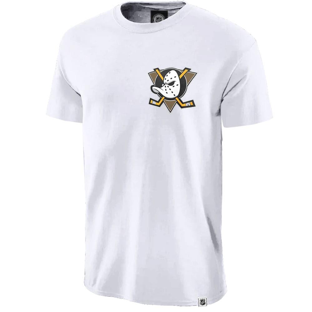 Majestic Athletic T-Shirts Anaheim Mighty Ducks Majestic NHL Jeaner T-Shirt - White