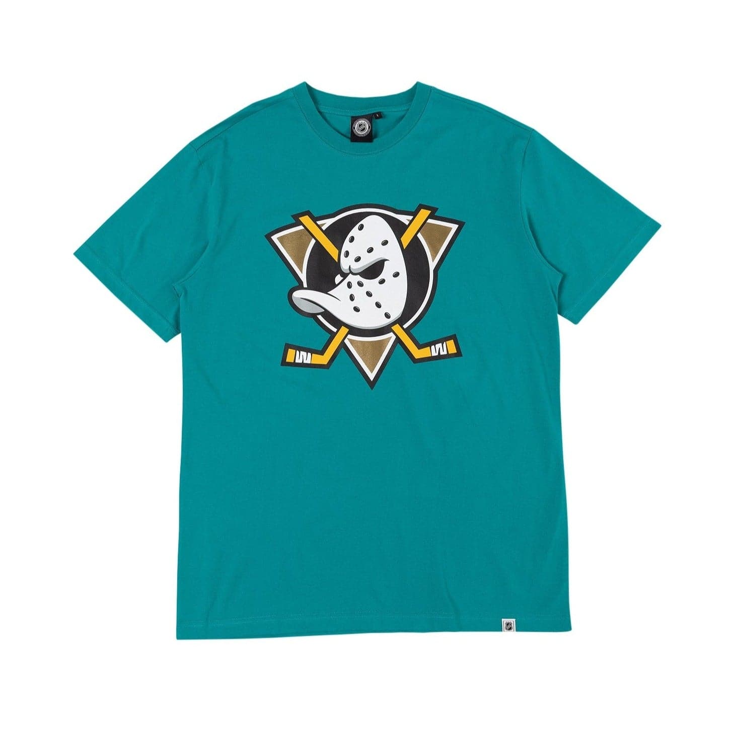 Majestic Athletic T-Shirts Anaheim Mighty Ducks Majestic NHL Team Logo T-Shirt - Teal