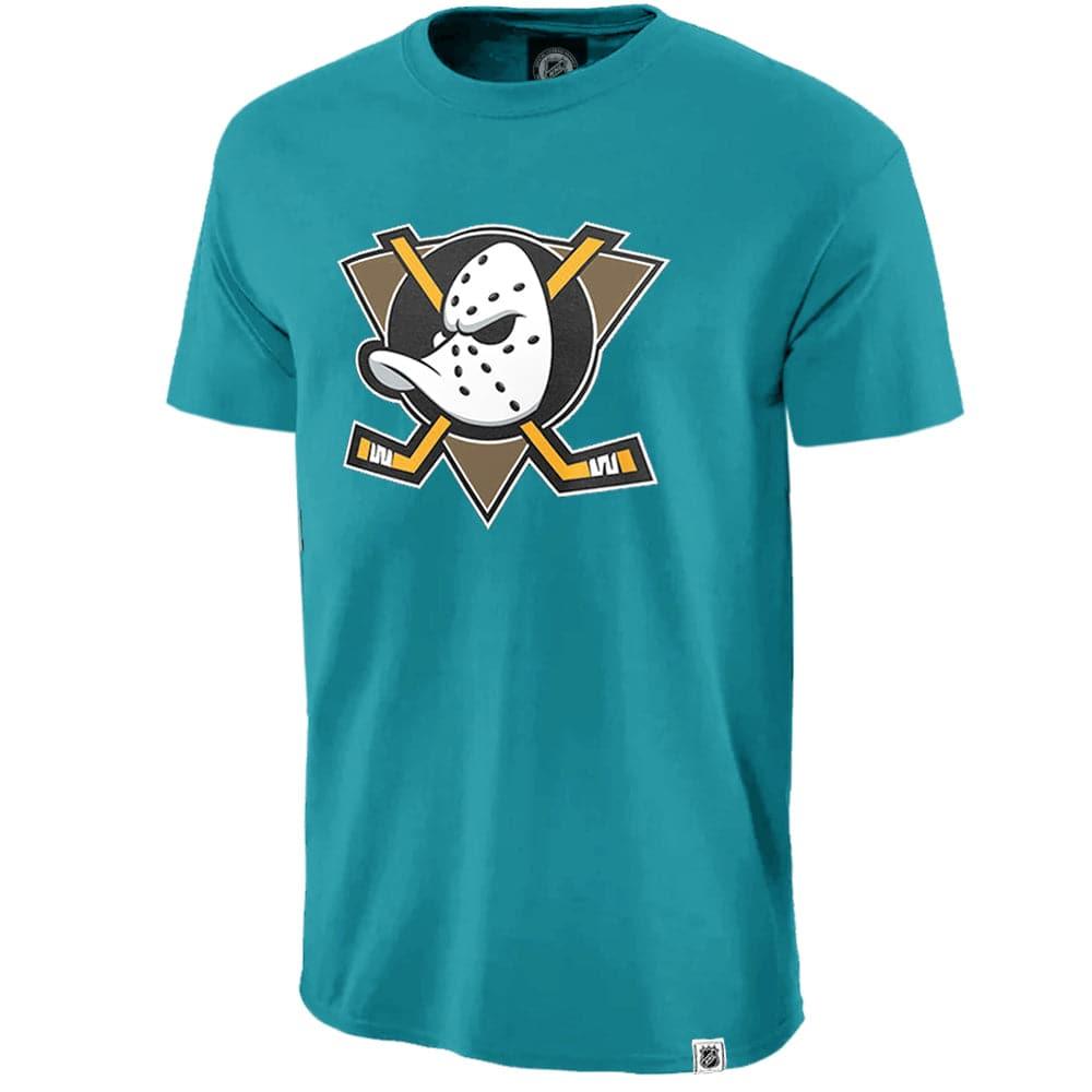 Majestic Athletic T-Shirts Anaheim Mighty Ducks Majestic NHL Team Logo T-Shirt - Teal