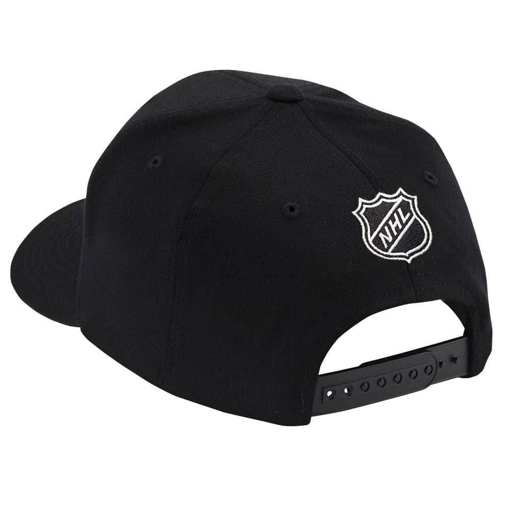 NHL Branded Caps Anaheim Mighty Ducks NHL Black & White Logo 110 Curve Snapback Hat - Black