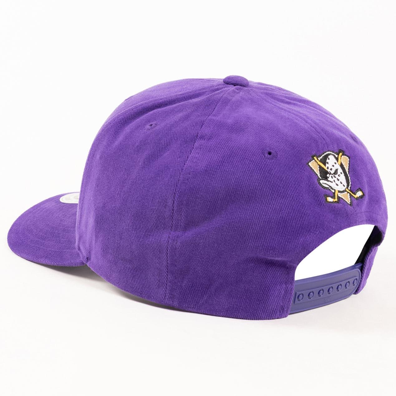 NHL Branded Caps Anaheim Mighty Ducks NHL Stack Pro Crown Snapback Hat - Faded Purple