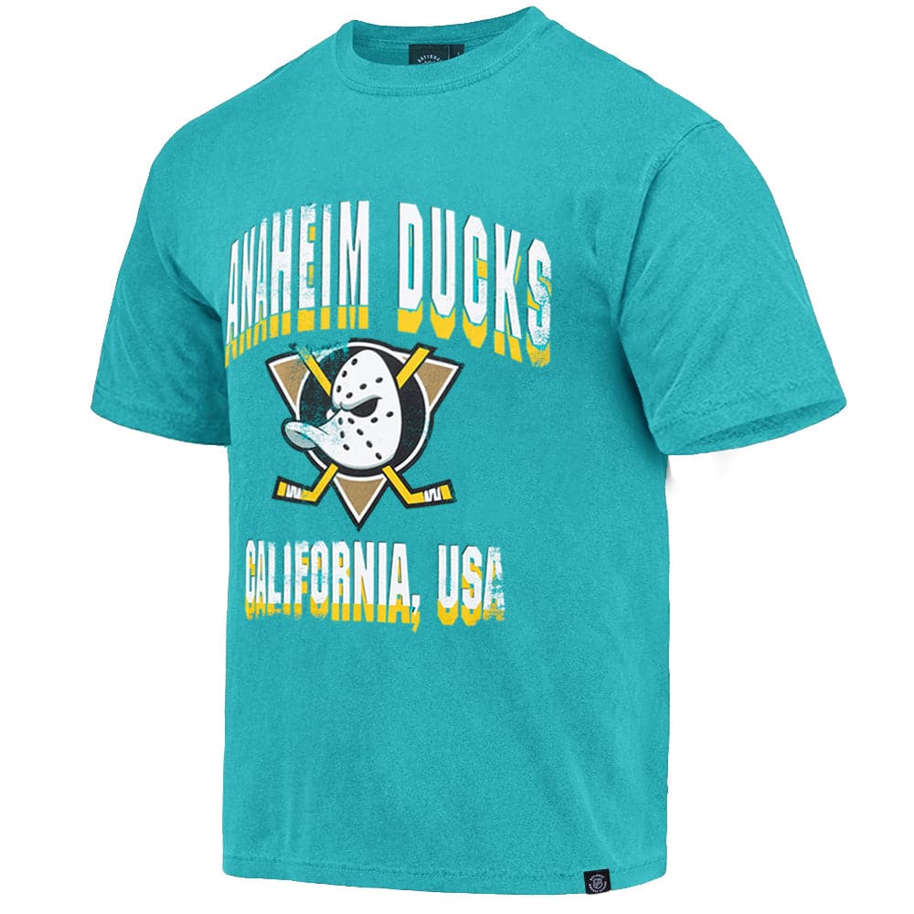 NHL Branded T-Shirts Anaheim Mighty Ducks NHL State Arch Vintage T-Shirt - Faded Teal