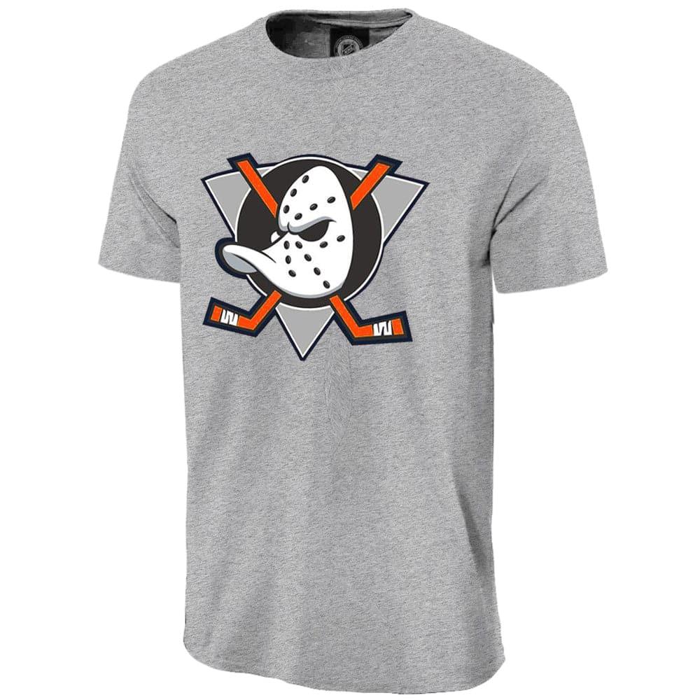 NHL Branded T-Shirts Anaheim Mighty Ducks NHL Team Logo T-Shirt - Grey