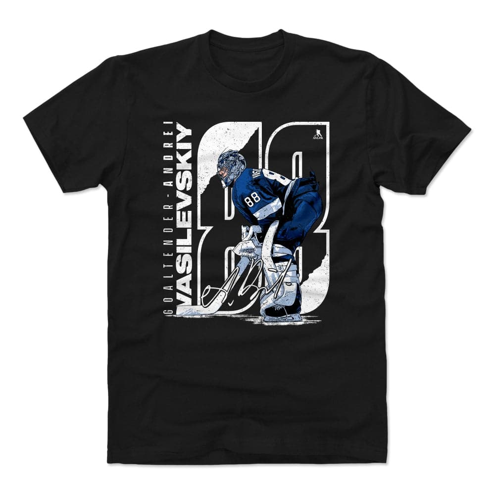 500 Level T-Shirts Andrei Vasilevskiy Tampa Bay Lightning 500 Level NHL Stretch T-Shirt - Black