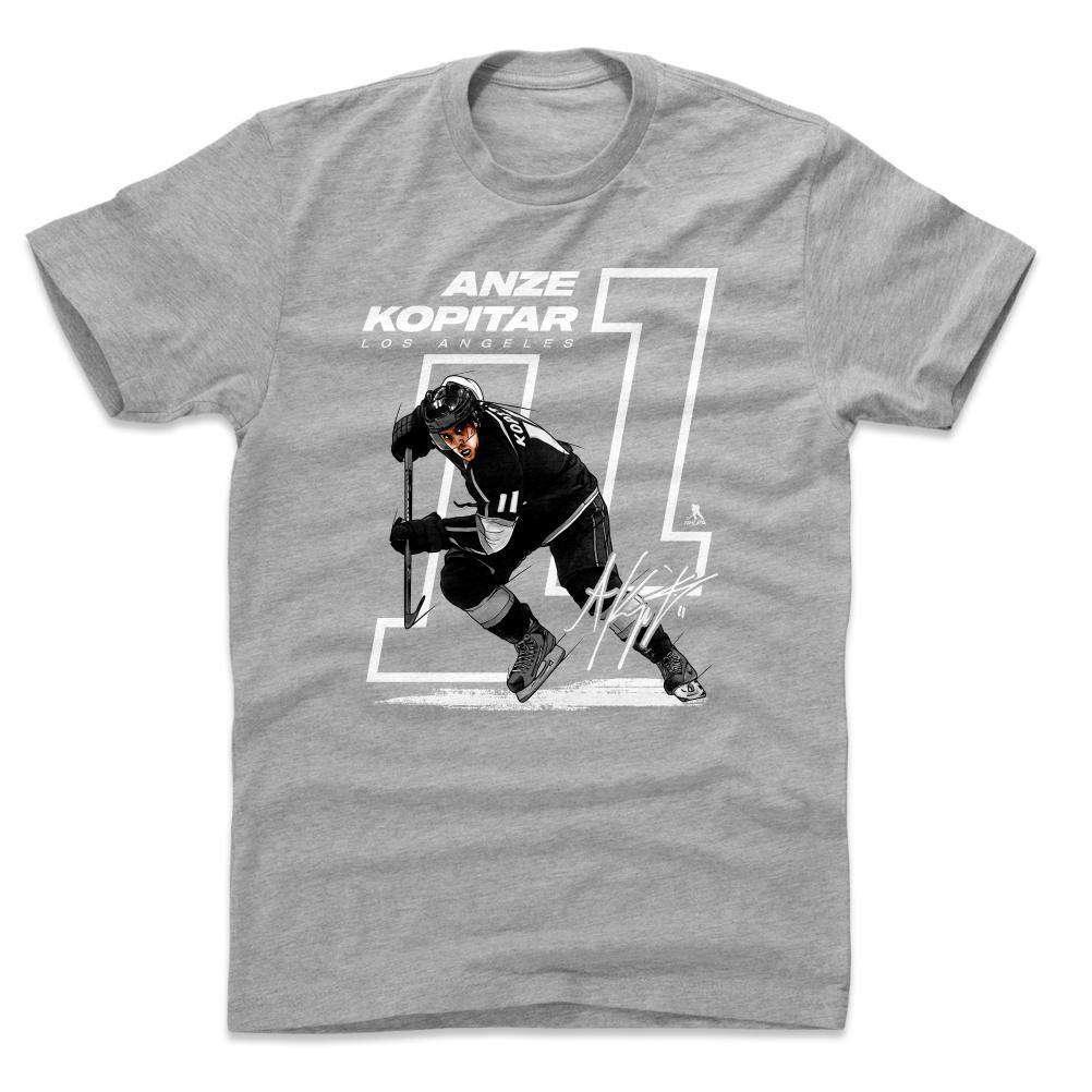 500 Level T-Shirts Anze Kopitar Los Angeles Kings 500 Level NHL Offset T-Shirt - Grey