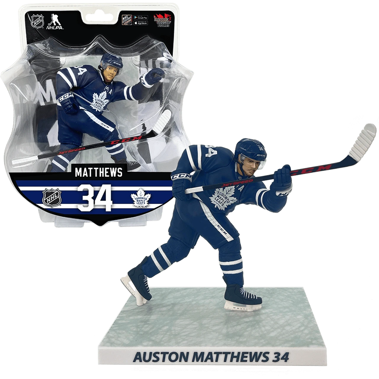 Auston Matthews Toronto Maple Leafs Imports Dragon NHL 6" Figure - Blue