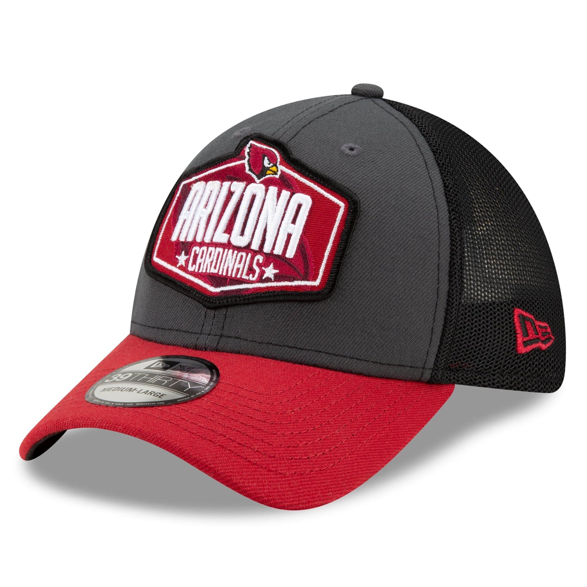 New Era Caps Arizona Cardinals New Era 2021 NFL Draft 39THIRTY Flex Fit Curve Hat - Graphite