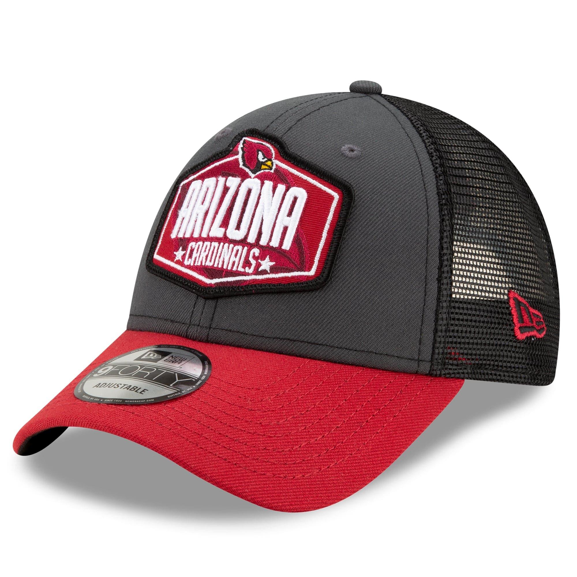 New Era Caps Arizona Cardinals New Era 2021 NFL Draft 9FORTY Snapback Curve Hat - Graphite