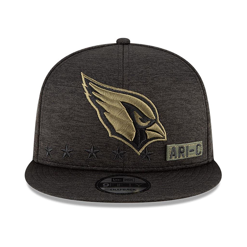 New Era Caps Arizona Cardinals New Era NFL 2020 Salute To Service 9FIFTY Snapback Hat - Black