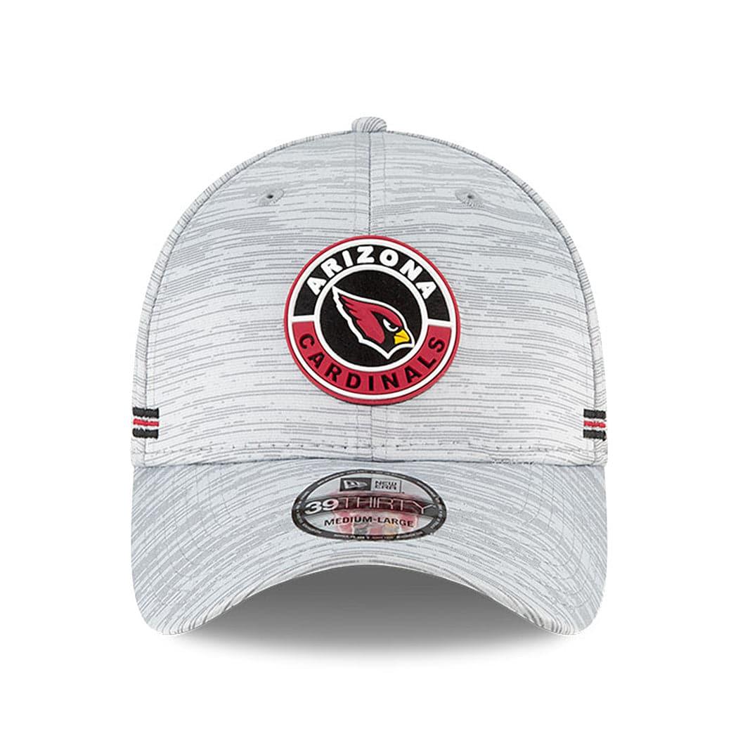 New Era Caps Arizona Cardinals New Era NFL 2020 Sideline 39THIRTY Flex Fit Curve Hat - Grey