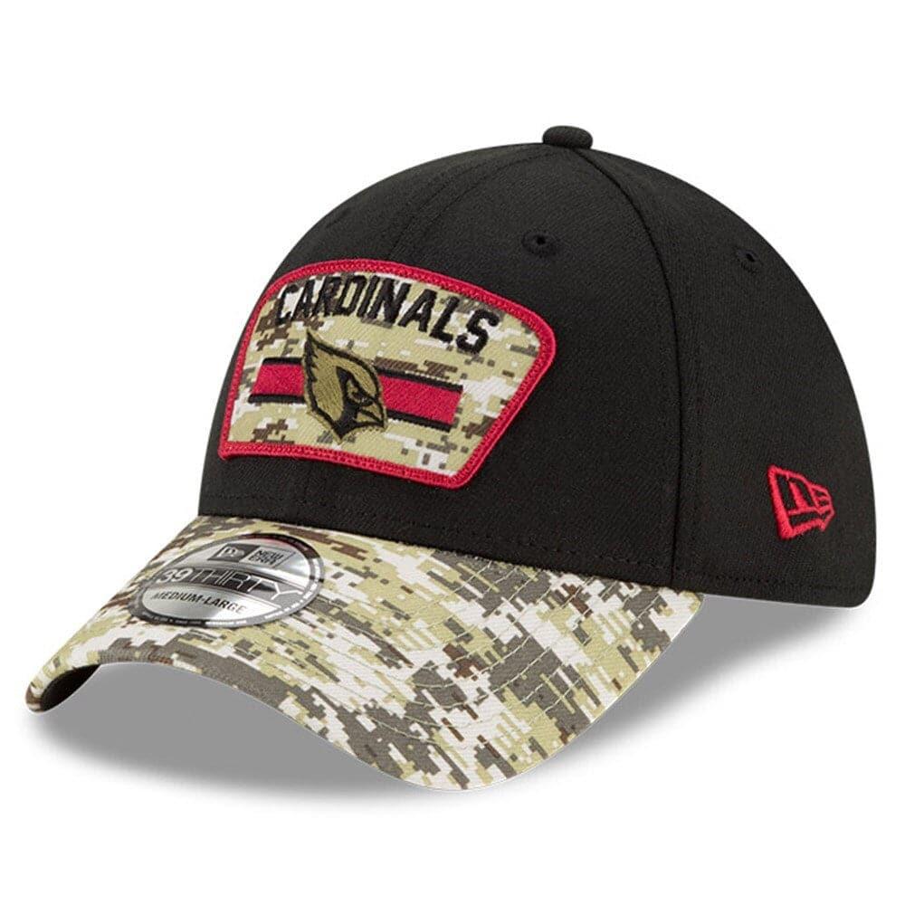 New Era Caps Arizona Cardinals New Era NFL 2021 Salute To Service 39THIRTY Flex Fit Hat - Black