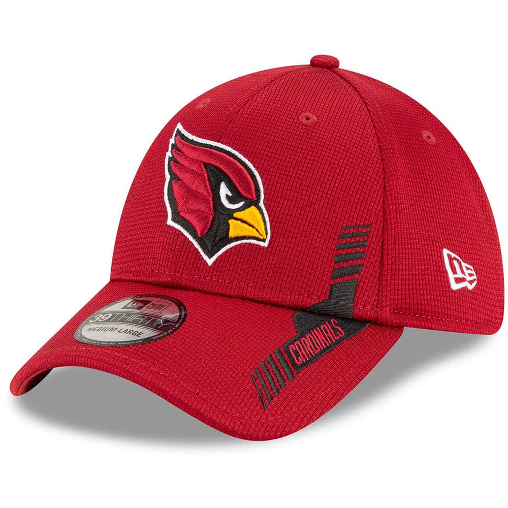 New Era Caps Arizona Cardinals New Era NFL 2021 Sideline Home 39THIRTY Flex Fit Hat - Dark Red