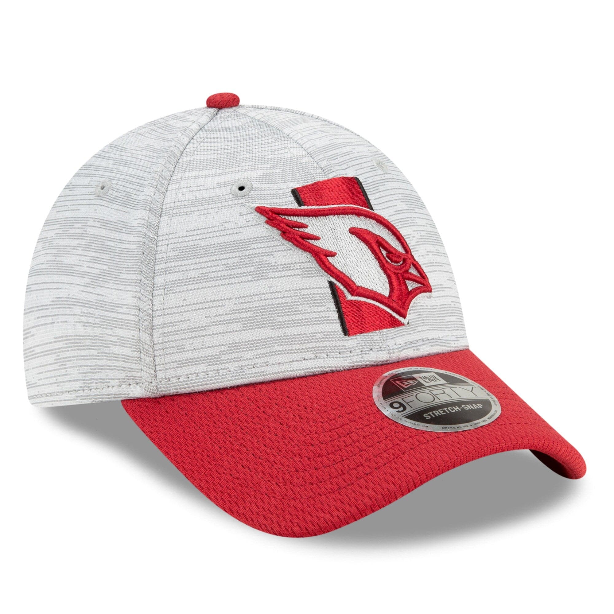 New Era Caps Arizona Cardinals New Era NFL 2021 Training Camp 9FORTY Curve Stretch Snapback Hat - Grey