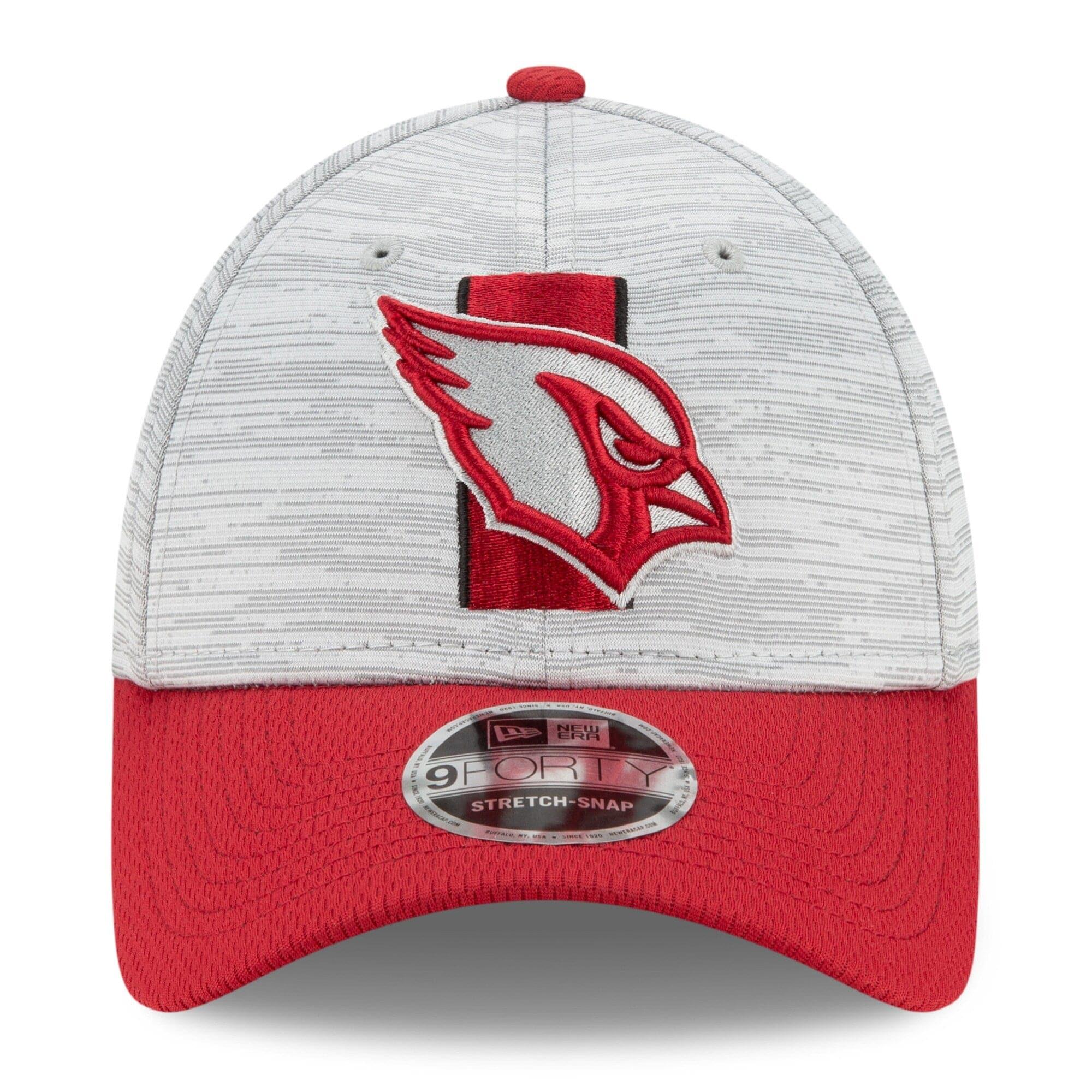 New Era Caps Arizona Cardinals New Era NFL 2021 Training Camp 9FORTY Curve Stretch Snapback Hat - Grey