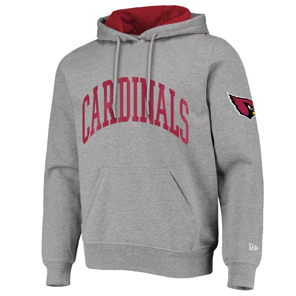 New Era Jumpers Arizona Cardinals New Era NFL Block Arch Hoodie Jumper - Heather Grey