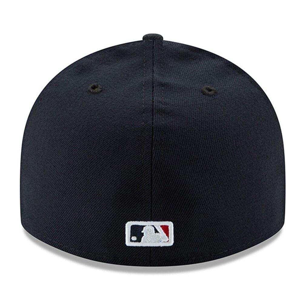 New Era Caps Atlanta Braves New Era MLB AC On-Field Road Low Profile 59FIFTY Fitted Hat - Navy