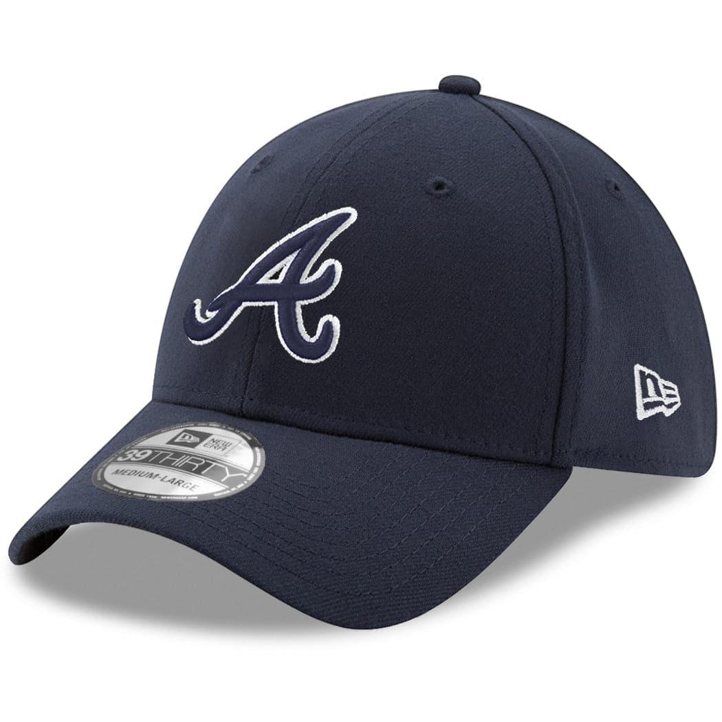 New Era Caps Atlanta Braves New Era MLB Team Infill 39THIRTY Curve Flex Hat - Navy