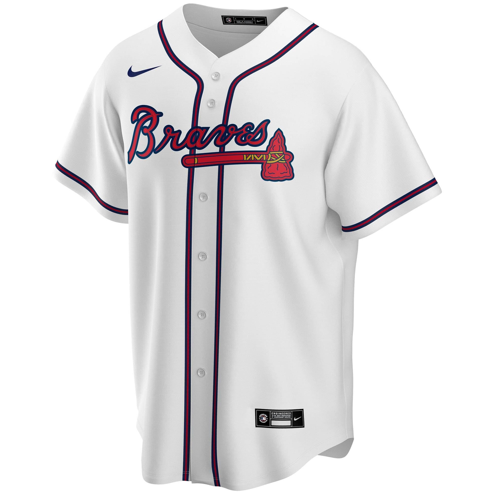 Nike Jerseys Atlanta Braves Nike MLB Home Replica Jersey - White