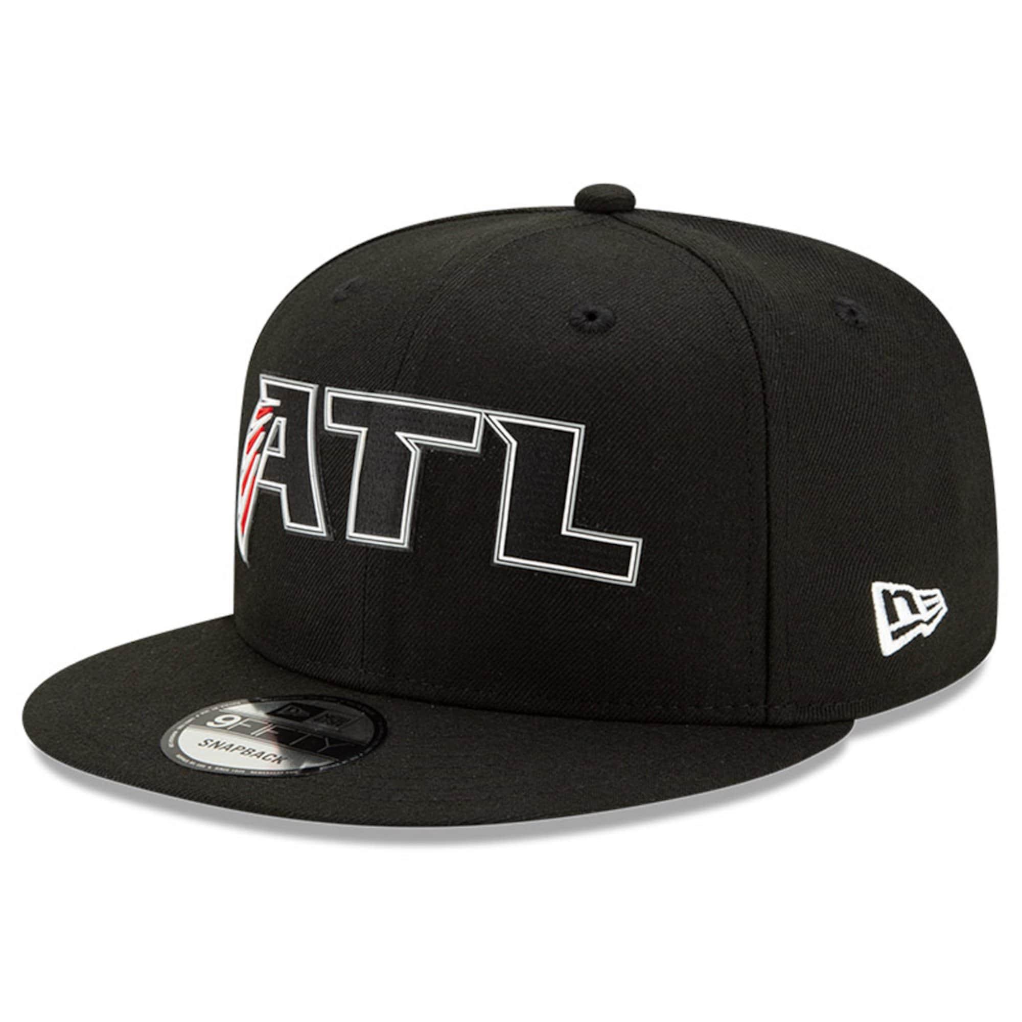 New Era Caps Atlanta Falcons New Era NFL 2020 Draft 9FIFTY Snapback Hat - Black