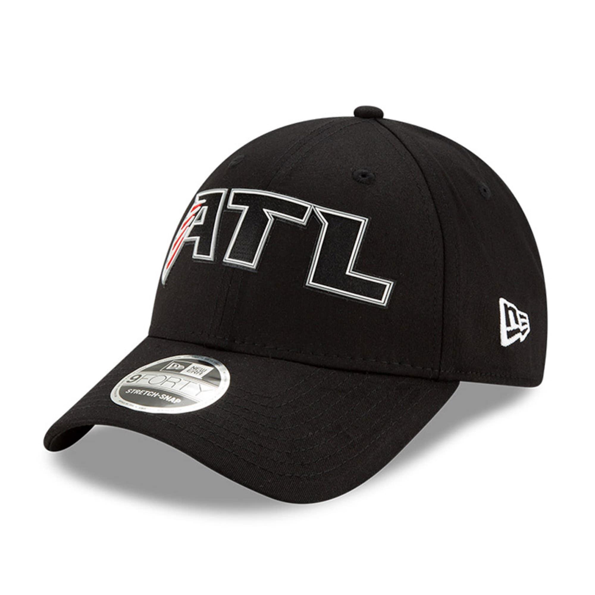 New Era Caps Atlanta Falcons New Era NFL 2020 Draft 9FORTY Stretch Snapback Curve Hat - Black