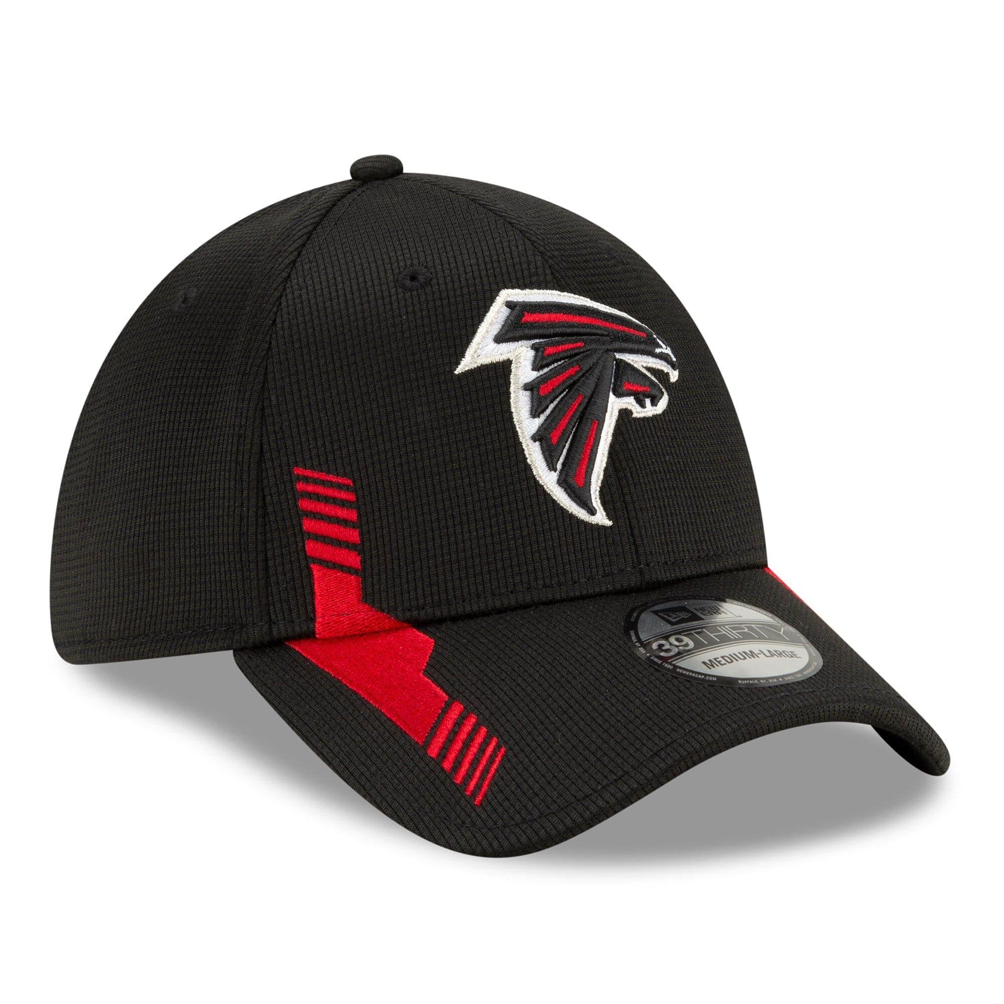 New Era Caps Atlanta Falcons New Era NFL 2021 Sideline Home 39THIRTY Flex Fit Hat - Black