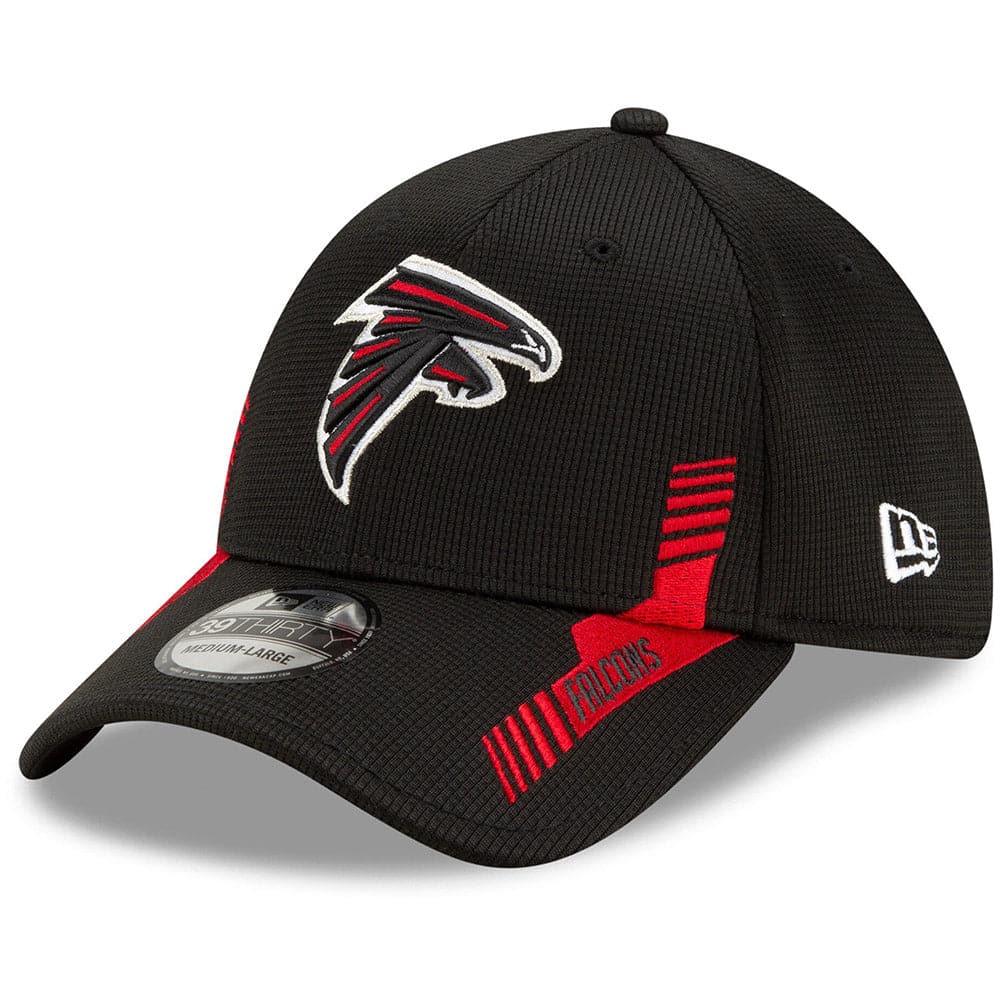 New Era Caps Atlanta Falcons New Era NFL 2021 Sideline Home 39THIRTY Flex Fit Hat - Black