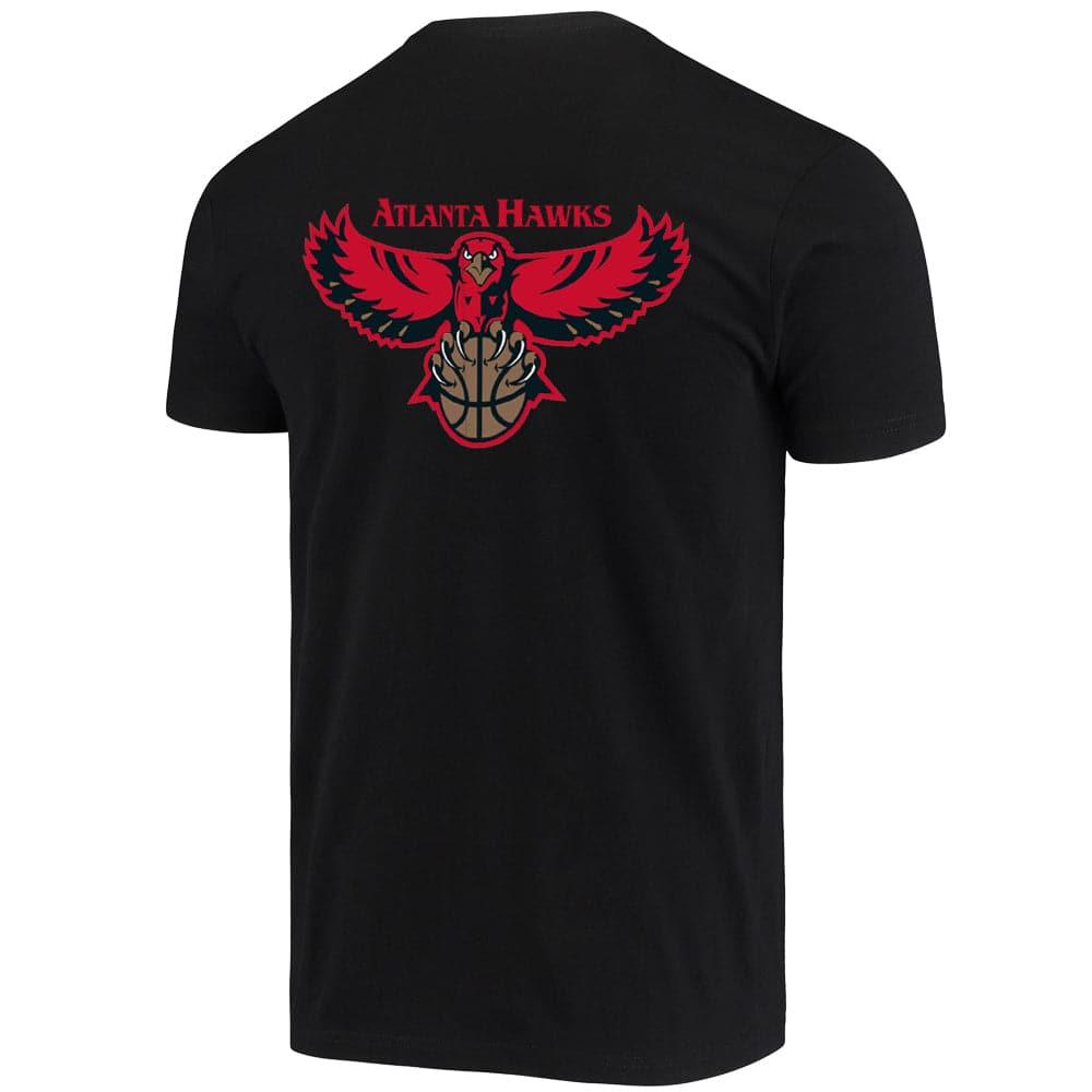 Mitchell And Ness T-Shirts Atlanta Hawks Mitchell & Ness NBA HWC 96-97 Retro Repeat T-Shirt - Black
