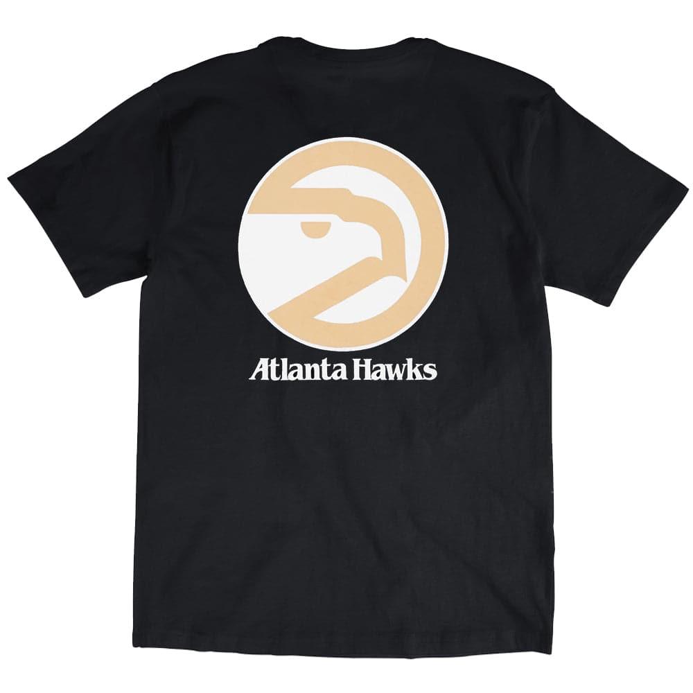 Mitchell And Ness T-Shirts Atlanta Hawks Mitchell & Ness NBA HWC Retro Repeat T-Shirt - Black
