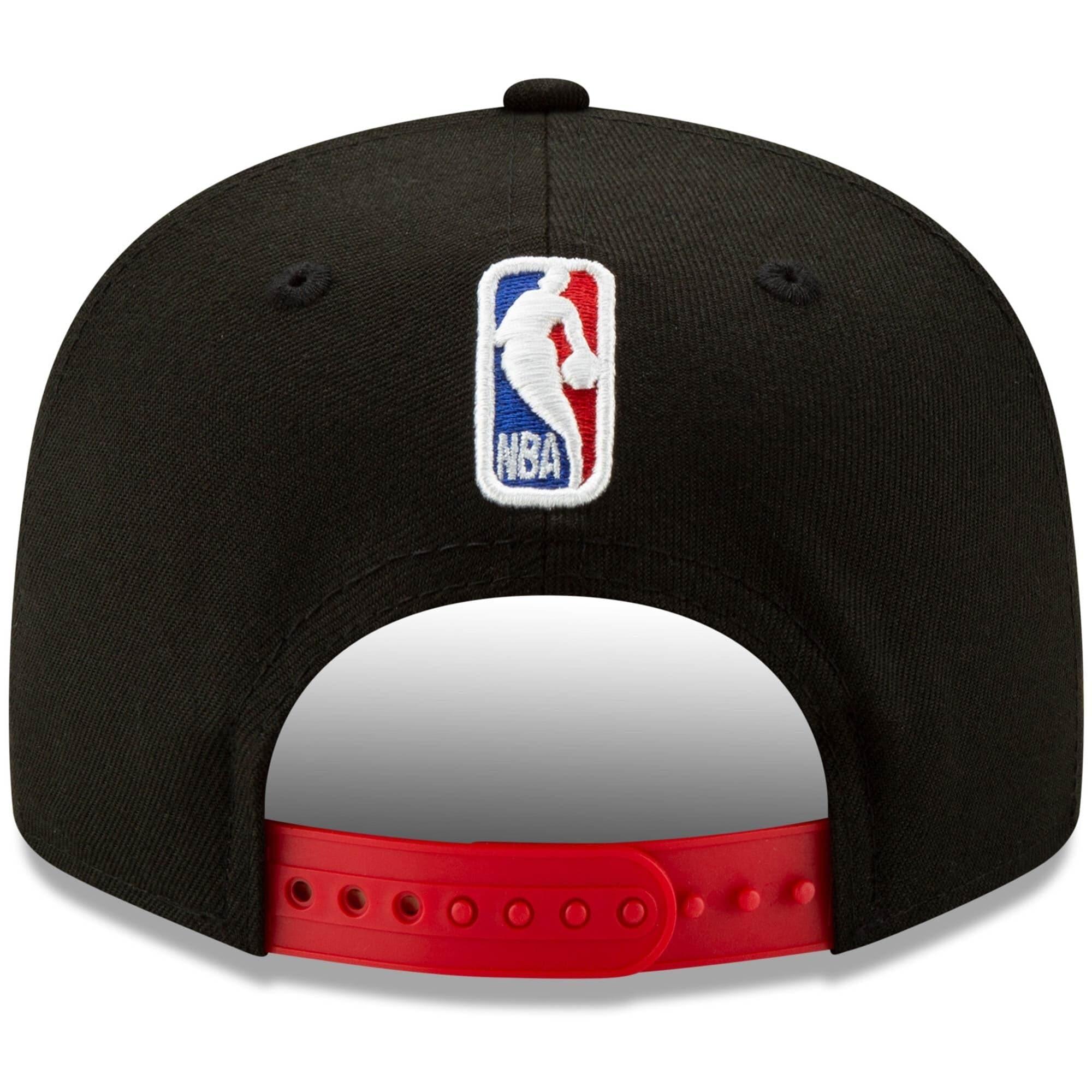 New Era Caps Atlanta Hawks New Era NBA 2020 Back Half 9FIFTY Snapback Hat - Black
